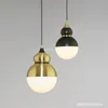 Pendant Lamps Nordic LED Brass Golden Lights Bedroom Bedside Living Room Hanging Lamp Restaurant Bar Kitchen LampPendant