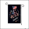 Banner Flags Festive Party Supplies Home Garden Independence Day Flag 12.6 "X18.5" USA American Firar DHFQA