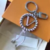 Fashion Brand Keychain Letter Designer Keychains Metal Keychain Womens Bag Charm Pendant Auto Parts