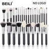 Ferramentas de maquiagem Pincel de maquiagem profissional Cabra Hair Black base make-up Contour corretivo 15/25/30 UDS 220423