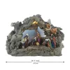 Zayton Krippen-Set, Weihnachtsgeschenk, Heilige Familie, Statue, Christus Jesus, Maria, Joseph, katholische Figur, Weihnachtsdekoration, Heimdekoration, 220329