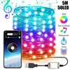 Stringhe Bluetooth String Lights Hanging App Control Ghirlande impermeabili dell'anno 20/50/100/200 LED Home USB LED LightLED