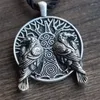 Pendant Necklaces Vintage Style Texture Paired Eagle Exquisite Unisex Wind Tree Of Life Necklace Anniversary Gifts JewelryPendant Godl22