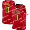 Neue Atlanta's Hawks's Trey Young 11 Basketball-Trikots, weißes Smith 8 Dikembe 55 Mutombo-Trikot, NCAA 2021 Herren-Jugend-Kid-Edition-City-Fans-Shirt