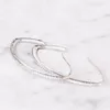 CZ Diamond Pave Love Heart Hoop Earring Autentic 925 Sterling Silver Womens Wedding Present med originalboxuppsättning för Pandora Huggie örhängen