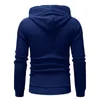 Sweats à capuche pour hommes Sweatshirts Automne et hiver Veste à capuche de couleur unie avec capuche Pull décontracté à manches longues Mode Coton Stretch Pullove