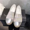 30color 럭셔리 캐주얼 여성 신발 Espadrilles 여름 디자이너 숙녀 플랫 비치 하프 슬리퍼 패션 여성 로퍼 어부 캔버스 신발 상자 크기 35-42