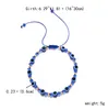 Perle blu malvagie turche filatte di perle bracciale intrecciate a mano catena di corda intrecciata coppia colorata perle di cristallo braccialetti per donne ragazze