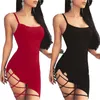 Seksi Kadınlar Bodycon o Boyun Uzun Kollu Hallow Out Party Akşam Mini Kısa Düzensiz Düzenli Elbise Vestidos Kadınlar İçin Elbiseler 220513