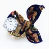 손목 시계 Shsby Ladies Flower Cloth Wristwatch 여자 드레스 시계 패션 소녀 캐주얼 쿼츠 로마 큰 다이얼 직물 시계 생일 선물