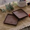 20 Stili Sottobicchieri in legno Tappetino Faggio Noce nera Caffè Tè Naturale Antiscivolo Teiera Bevanda Utensili da bar per la casa Pad Decor Legno Durevole Resistente al calore Sottobicchiere quadrato rotondo