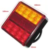 Auto Truck LED-achterkant Waarschuwingslichten Tail Onderdelen Kentekenverlichting 14LED Waterdichte lampen voor aanhangwagenboot 12V