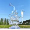 11 Inch Large Scale Multi Lip Color Hookah Glass Bong Recycler Pipes Water Pipes Bongs Smoke Pipe Bongs Bottles Dab Rig Size 14mm Female Joint