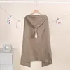 Coperte per bambini Asciugamani da bagno in mussola di cotone Quattro strati di garza Mantella con cappuccio Nappa Asciugamano da spiaggia Accappatoio per bambini Coccola Swaddle Swaddling B7992