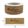 Presentförpackning 120 st Tack för ditt köp / beställning Kraft Paper Stickers Seal Labels Envelope Scrapbook Bakakaka