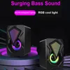 Datorhögtalare Ny surroundljud Mini Subwoofer Musikhögtalare för bärbar dator Notebook PC Phone Stereo USB Wired Högtalare