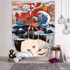 Japonais Grands Tapis Muraux Hippie Totem Baleine Arowana Dragon Phoenix Bohème Tenture Murale Tapis Couverture Décor À La Maison Tapiz J220804