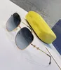 Quadratische, übergroße Sonnenbrille, goldfarben, grau, für Damen, Sommerbrille, Sonnenschutz, Gafas de Sol, Sonnenbrille, UV400, Brillen mit Box