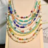 Boheemse kleurrijke kralen choker kettingen voor vrouwen meisjes boho zaad kraal choker Hawaiiaanse handgemaakte turquoise strand kralen ketting ketting juweel juweel