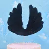 Cute Angel Wing Feather Cake Topper For Baby Shower Kids Birthday Party Decoration Supplies Wedding Dessert Cake Decor Tools