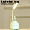 Table Lamps Cartoon Desk Lamp Eye Protection Energy-Saving Reading USB Charging Sleeping Night Light For Kids GiftsTable