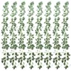 Couronnes de fleurs décoratives plantes vertes artificielles feuilles guirlande soie faux vignes pour mariage arc toile de fond signe décoration maison verdissement