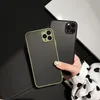 Stoßfeste Rüstung Matte Handyhüllen für iPhone 14 13 12 11 Pro Max XR XS X 7 8 Plus SE Mini Luxus Silikon Bumper Clear Hard PC Cover