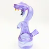 뱀 수역 미니 리그 dab 버버 담보 물 담뱃대 Percolater Borocilicate Recycler Headyglass Craftbong