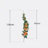 Decorative Flowers & Wreaths Artificial Plants Rose Vines Garland Fake Leaves Home Wedding Arch Door Party Garden Decoration DIY Hanging Wal