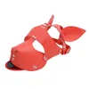 Nxy Sm Bondage Sexy Headgear Dog Hood Mask Bdsm Flirting Sex Toys Restricción Slave Fetish Head Productos eróticos Juego de roles Juego para adultos 220423