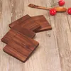 Coasters de Newwooden preto nogueira copo de taça de taça de taça de chá de chá de chá de chá de chá de chá de jantar de cozinha ferramentas de bar de cozinha