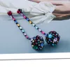 Boucle d'oreille en cristal avec strass colorés, accessoires de bijoux doux, boucles d'oreilles pendantes géométriques pour femmes