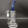 10 inches Blue Glass Water Pipe Bong Hookah Pipes Bongs Waterpipe 14mm Bowl