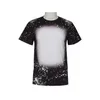 USA warehouse Sublimation Bleached Shirts Heat Transfer Blank Bleach Shirt Bleached 100% Polyester T-Shirts XL XXL XXXL XXXXL mix size