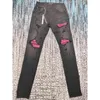 Jeans pour hommes Vente chaude Jeans de créateur marque à la mode a 22 Miri pantalons de hip hop de rue américains de qualité supérieure Ins nouveau pantalon déchiré rétro pantalons de survêtement en vrac 887
