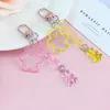 Клавичные конфеты Candy Color Gummy Bear Bear Caychain для женщин симпатичная смола Charms Keyring Fashion Llavero Jewelry Gire Gisters Womenkychains emel22