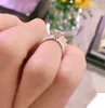 Anillos Banda 6 garra diamante lujo Diseñador Joyería amantes del amor anillo regalo Mujer Hombre pareja moda Boda Fiesta Días de Acción de Gracias 4431251