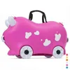 Kinderbagage Kid Kegkleed Locker Handtas Boy Girl Baby Toy Box Drawbar Can Sit Ride Selectie J220707