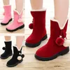 Hiver Enfants Filles Bottes Garder Au Chaud Plus Velours Bottines Mignon Enfants Coton Chaussures Antidérapant Princesse Chaussures LJ201201