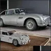 Blokkeert stenen model gebouw speelgoed geschenken nieuwe maker Aston DB5 Martin James Bond 007 Autoblok compatibel met 10262 kerstcadeau voor kind