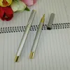 Gel Długopisy ACMECN Silver Gold Metal Pen Roller Ball Ciecz Atrament Wkład Retro Klasyczny z 24-otwór Luksusowy