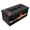 LifePo4バッテリー12v200Ah大きなゴム製シェル、ビルトインBMSディスプレイ、ゴルフカート、フォークリフト、インバーター、キャンピングカーに使用