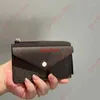 Модный кошелек роскошный держатель карт Recto erso дизайнеры женские мини -Zippy кошелек для монеты сумок сумок брелка для бревна ключ кошельки M6943