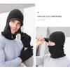 Pañuelos de moda Otoño Invierno cálido sombrero de punto protección para los oídos al aire libre gorro grueso para bicicleta bufanda a prueba de viento viseras Unisex