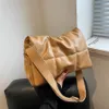 Bolso espacial acolchado para mujer, bolsos de hombro acolchados de cuero de gran calidad para mujer, bolso cruzado de marca de lujo para mujer