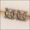 Zaciski sutkowe Seksowne kolczyki dla kobiet ze stali nierdzewnej Fałszywa biżuteria piersiowa Nonking Pierścień Pierścienia Dostawa 2021 Pierścienie 6834281