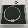 Women's Charm Bracelet Luxury Beads Pendant Original Fit Pandora Heart Bracelet DIY Ladies Trend Jewelry 925 Silver Fashion with Box