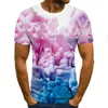 T-shirts masculins mode d'été 3d imprimé à manches courtes et femmes t-shirts T-shirts Hip Hop Vêtements Topmen's