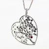 Correntes Tree Of Love Colar Colares Mistos de esmalte misto de pingente de coração para mulheres 925 Sterling Silver Declaração Jóias de jóias