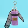 Designer Mini -Bag -Schlüsselringe Seidenschal Lippenstift Makkaron Schlüsselbeinbausbausbaus Anhänger Car Keyring -Kette für Frauen